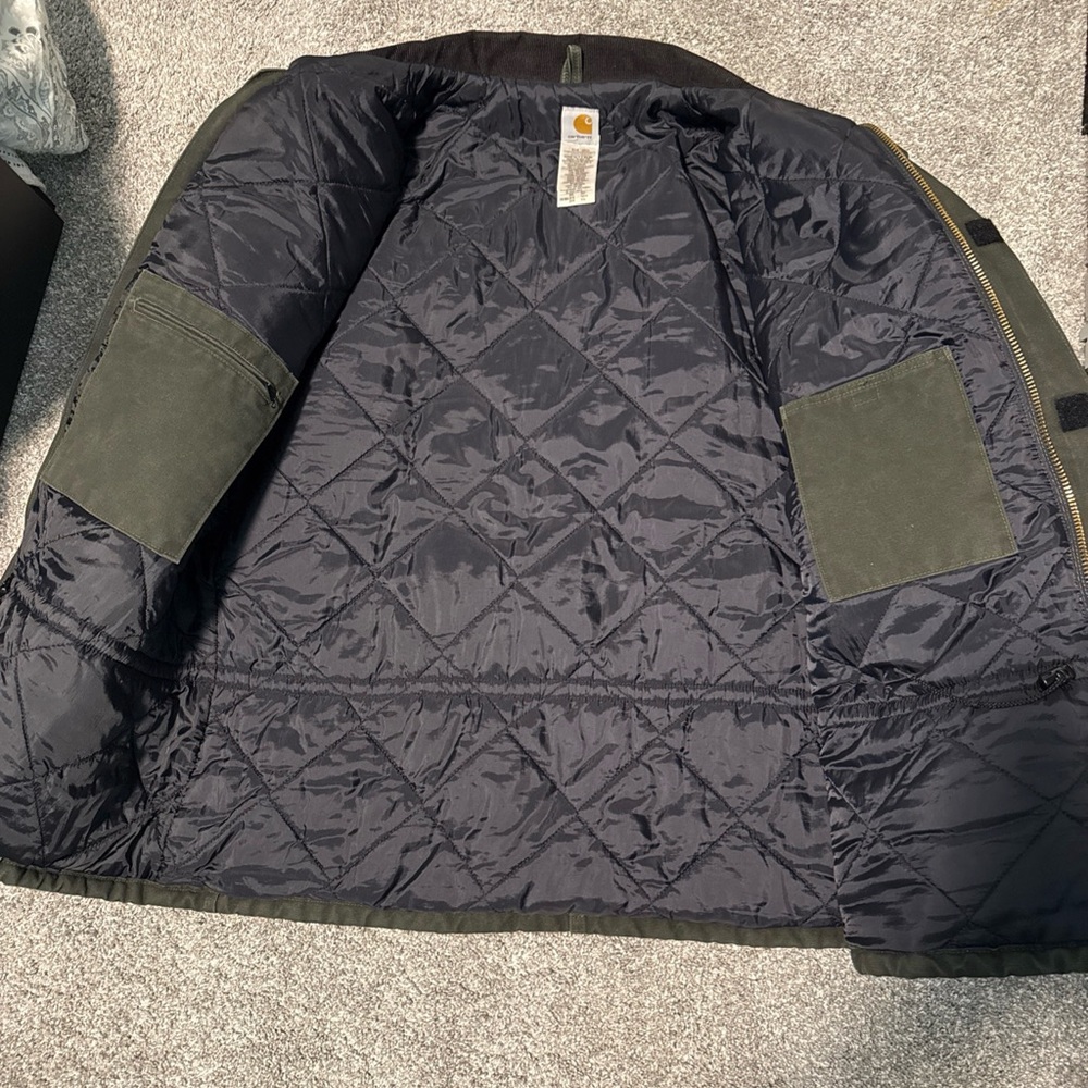 Carhartt C26 MOS Arctic Duck Quilt Lined Men's 3XL Olive Field Jacket - Picture 3 of 6
